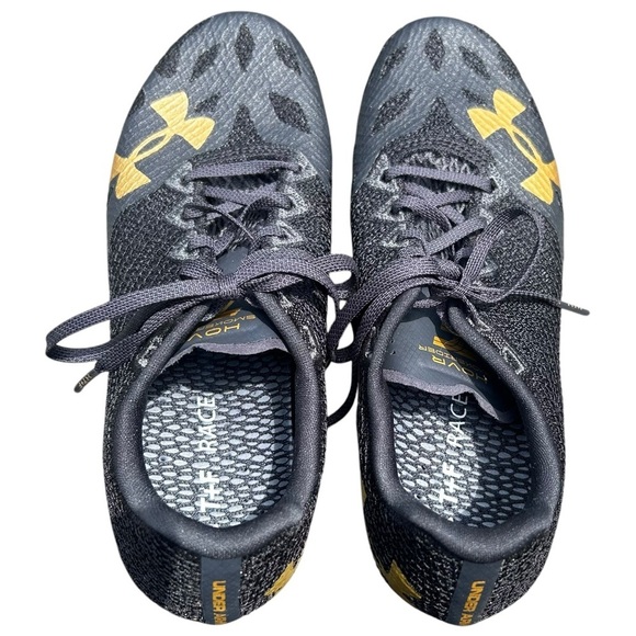 Under Amour HOVR Smokeride Track Spikes 8 Black Lightweight - Picture 10 of 14